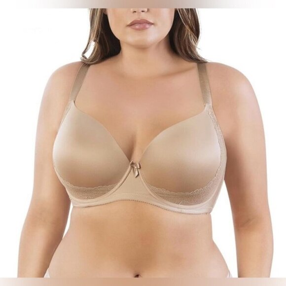 Parfait - Ladies Wired Seamless T-shirt Bra - European Nude. Size: 38DDD (US). - Picture 10 of 12